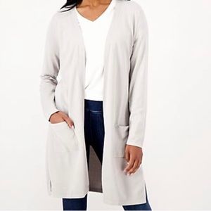 NWOT Belle by Kim Gravel Petite Feather Knit
Sweater Cardigan